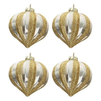 Doos kerstballen Ø 8 cm (set 4) 2