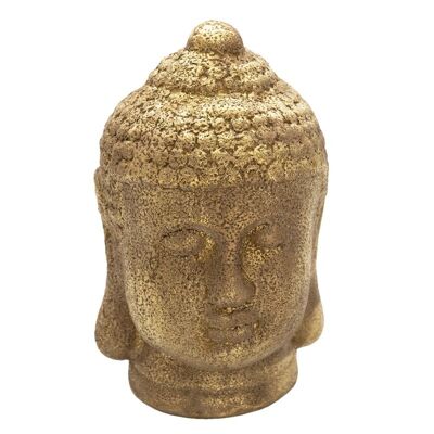 Decoratie hoofd Boeddha 14x14x23 cm 1