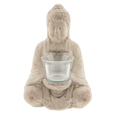Waxinelichthouder Boeddha 13x11x21 cm 1