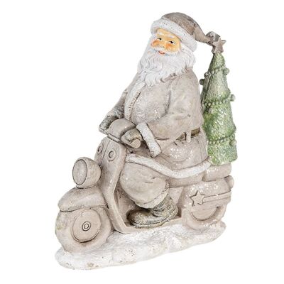 Kerstman op scooter 12x6x14 cm 1