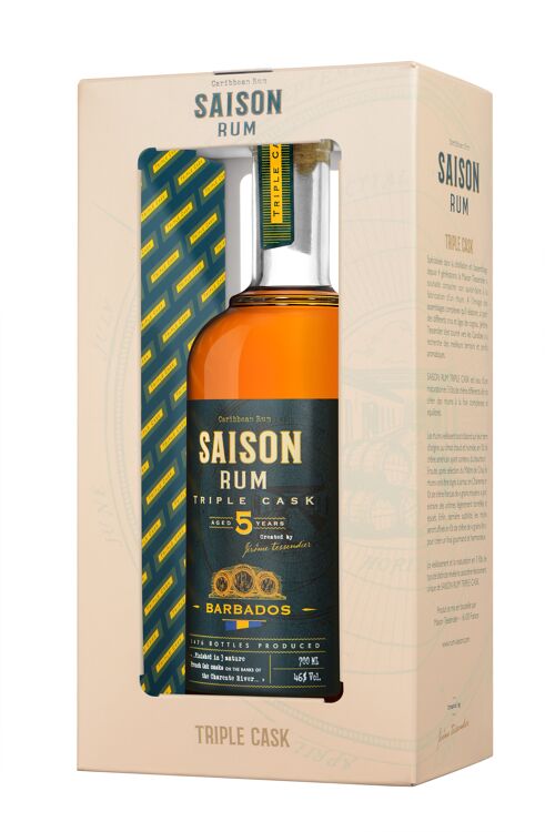 Saison rum triple cask barbades 5 ans