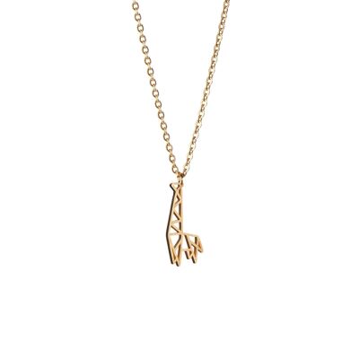 Giraffe Gold Origami Necklace
