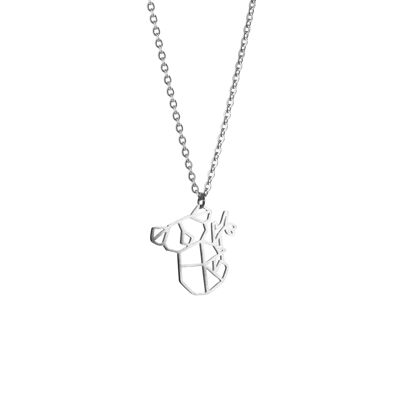 Collier Origami Argent Koala