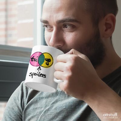 Taza “Tú, yo, spoilers”