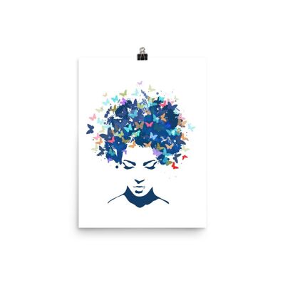 butterfly hair poster
