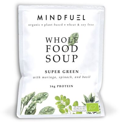 Suppe mit ganzen Nahrungsmitteln - Super Green