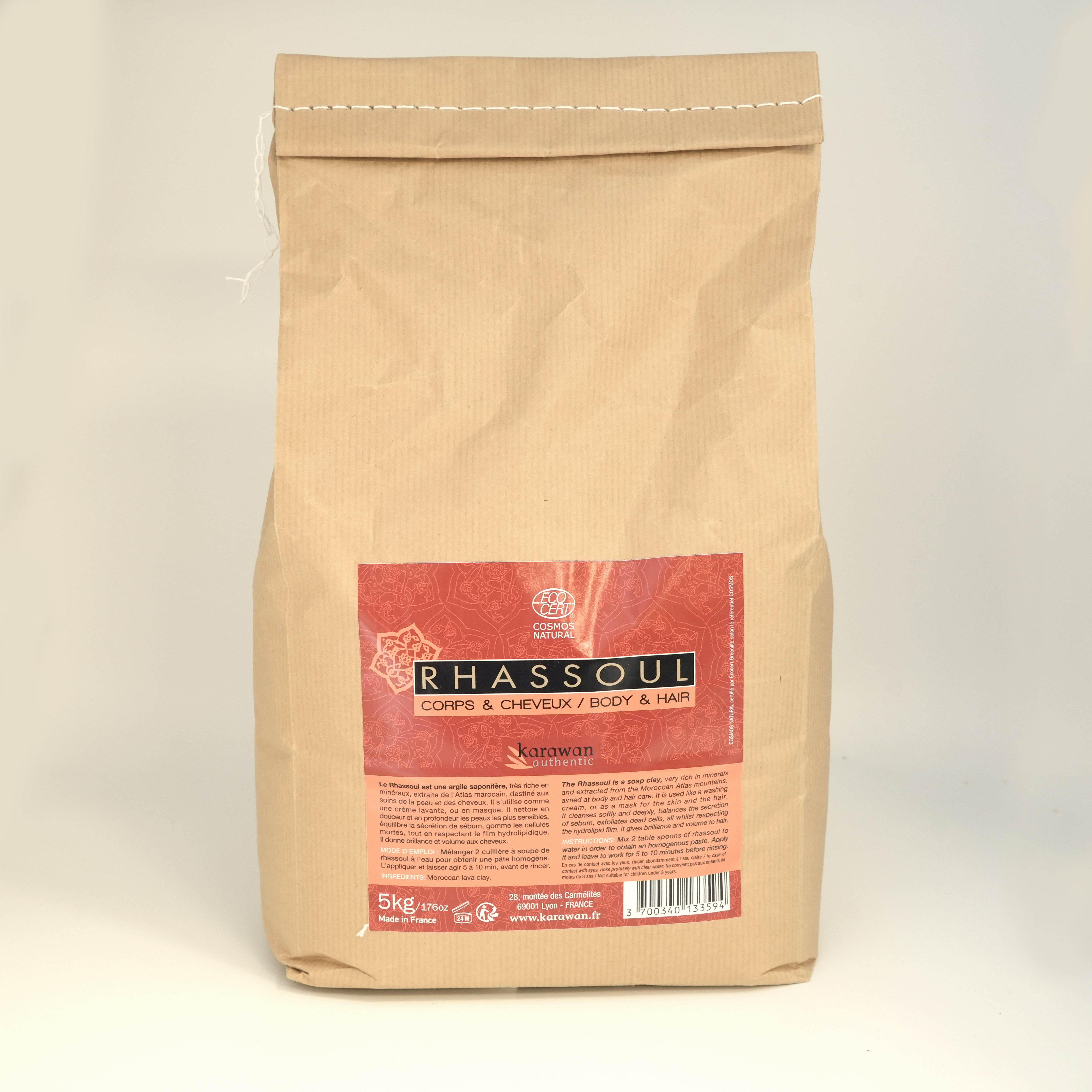 RHASSOUL CERTIFIED COSMOS NATURAL - BULK FORMAT - 5 KG
