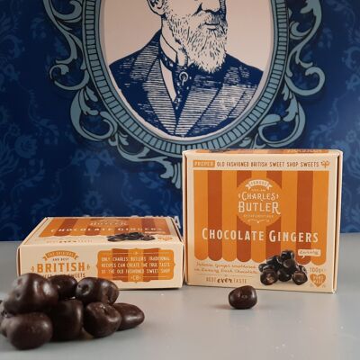 Gingembres au chocolat de Charles Butler 100g