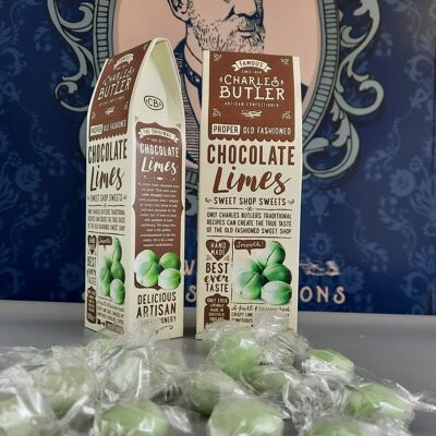 Limes au chocolat de Charles Butler 190g