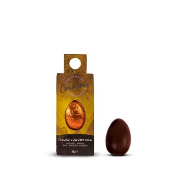 Oeuf de Pâques Luxe 85% Chocolat Truffe Bio Vegan 50g 5