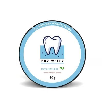 Polvere sbiancante per denti Pro White