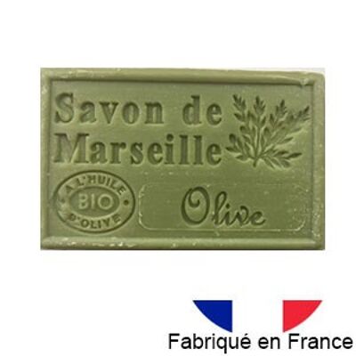 Marseille soap with organic olive oil, olive fragrance