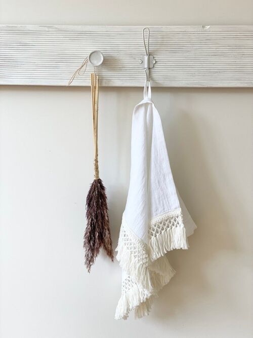 Linen Bath - Beach - Sauna Towels with Macrame