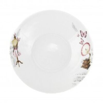 SYMPHONIE DES PAPILLONS Assiette creuse 21,5 cm en porcelaine