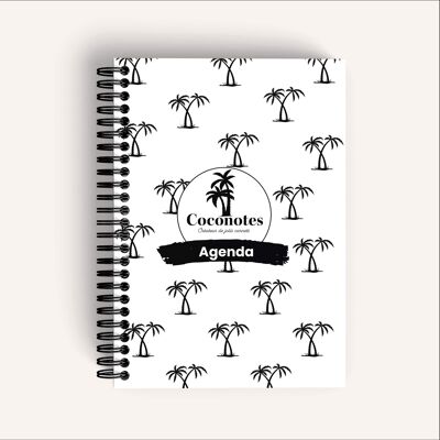 Agenda semainier – palmier noir