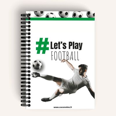 LET’S PLAY – FOOTBALL theme notebook