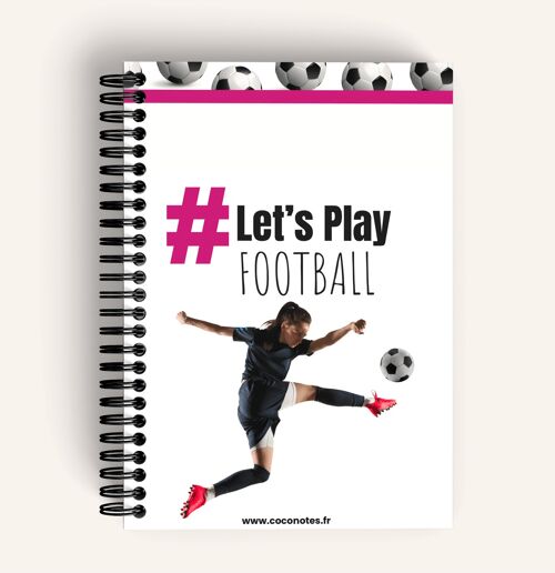 Carnet à thème LET’S PLAY – FOOTBALL FILLE