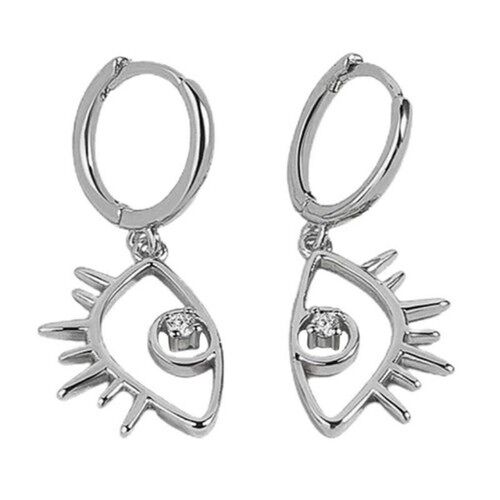 Eye Earrings with Diamante's | 925 Silver