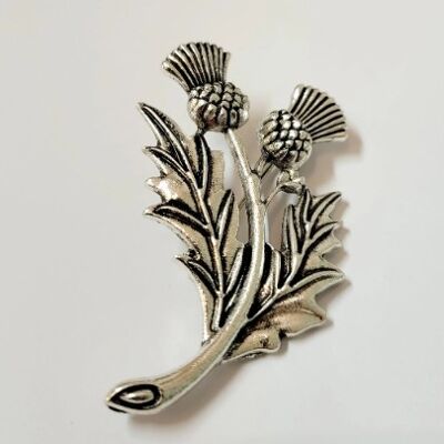 Beautiful Silver Thistle Brooch