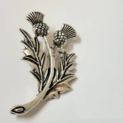 Beautiful Silver Thistle Brooch