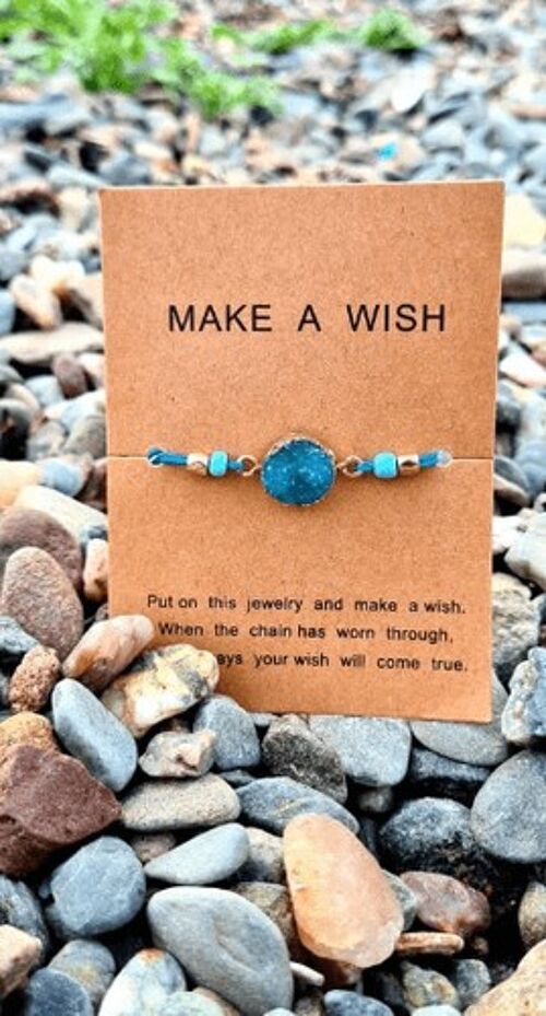 Make A Wish Bracelet - Blue