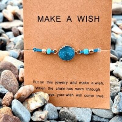 Make A Wish Bracelet - Blue