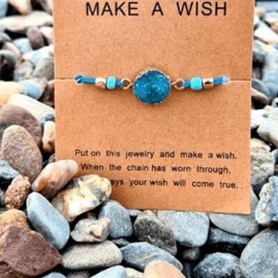 Make A Wish Armband - Blau