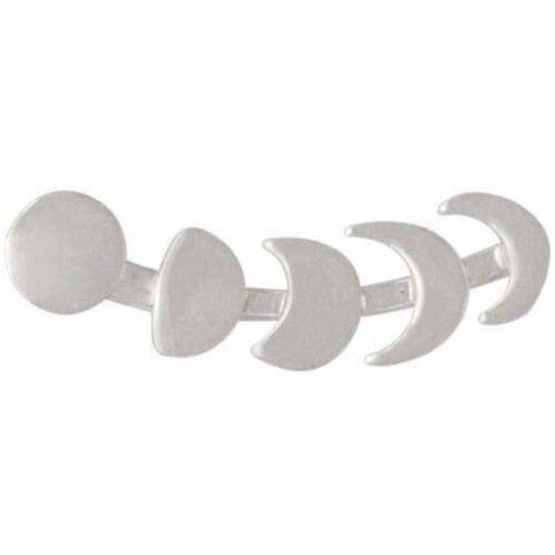 Orecchio fasi lunari | Orecchino unico - Argento