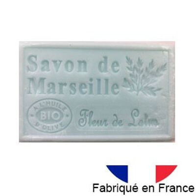 Marseille soap with organic olive oil, lotus flower scent