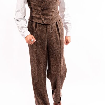 Brown Donegal King Cole Trousers
