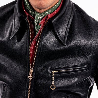 Black Leather 33 Jacket