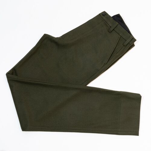 Sample Olive Wool Trousers - 42