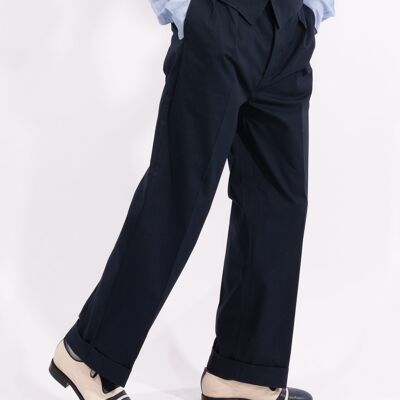 Navy Travel Trousers