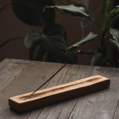 @EARTHWINDESIRE porte-bâton d'encens fait à la main en bois recyclé_LARGE