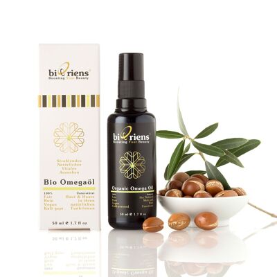 Olio Omega biologico: rinnovamento della luminosità per pelle e capelli