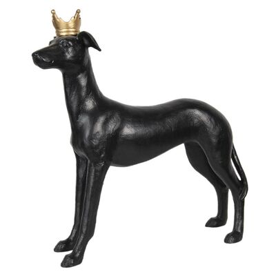 Decoratie hond met kroon 43x13x44 cm 1