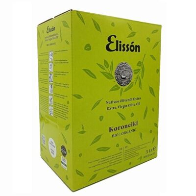 Elissón Koroneiki Extra Virgin Olive Oil BIO - 5L