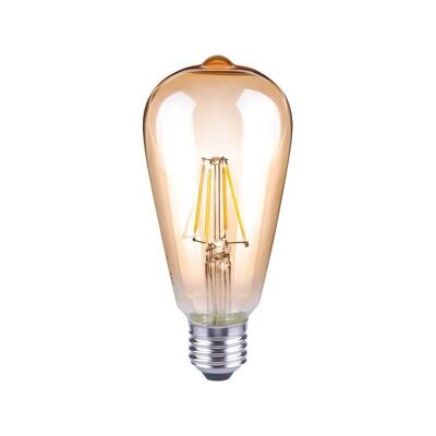 ST64 amber LED bulb 4 watts - 400 Lumen