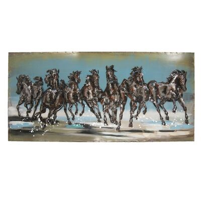 Wanddecoratie paarden 140x5x70 cm 1