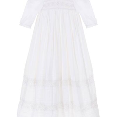 Royal smocked christening gown / ceremony gown 3-24 Months