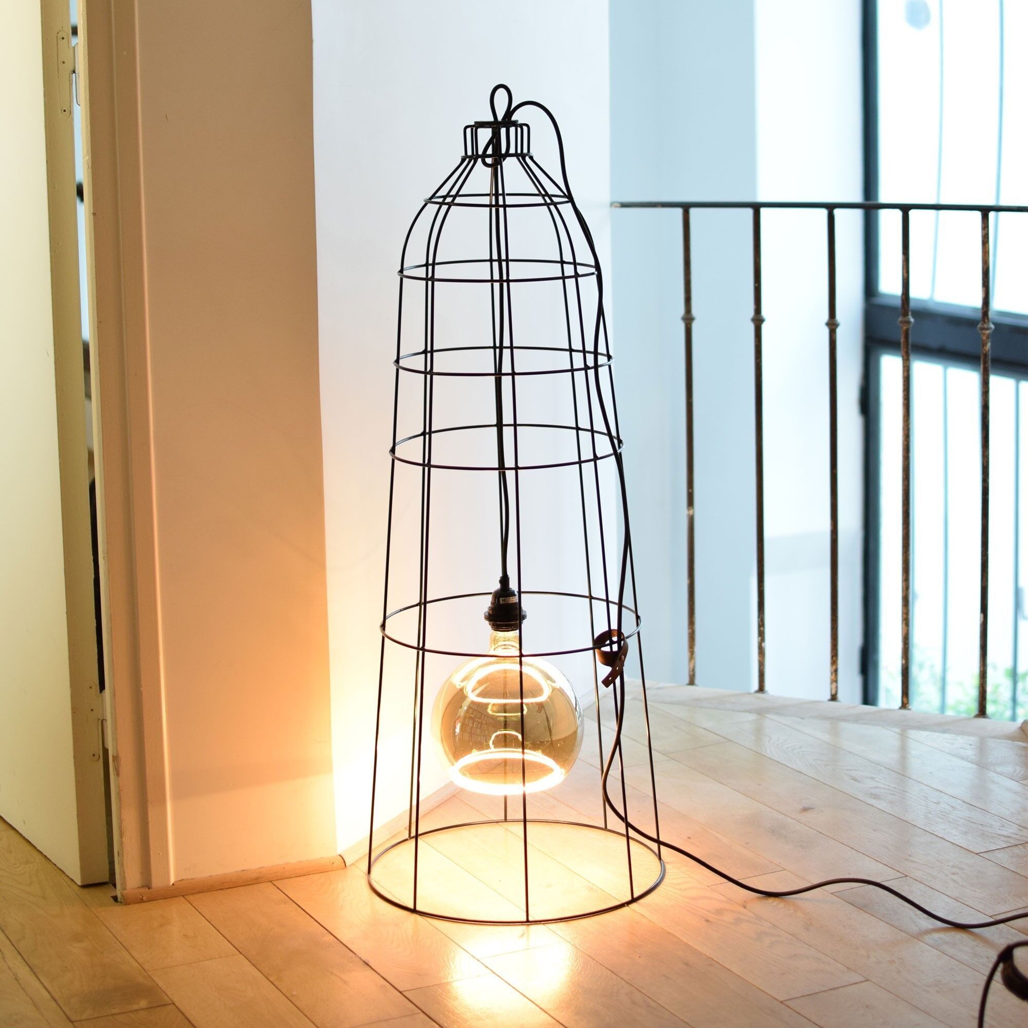Lampada decorativa CAGE XXL per Bala - Metallo nero