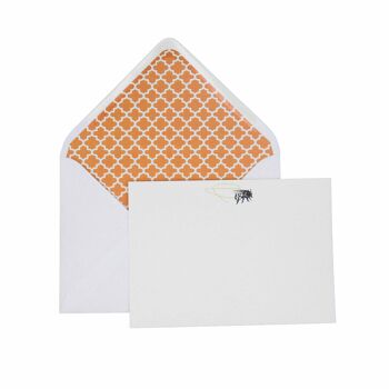 Ensemble de cartes pour notes Bee Swirl avec enveloppes doublées 3