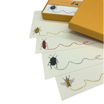 Buggy Scribble Notecard Set avec enveloppes doublées 2