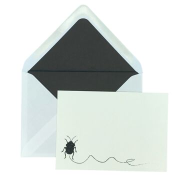 Buggy Scribble Notecard Set avec enveloppes doublées 3