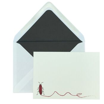 Buggy Scribble Notecard Set avec enveloppes doublées 4