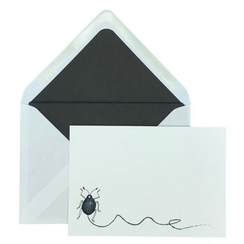 Buggy Scribble Notecard Set avec enveloppes doublées 5