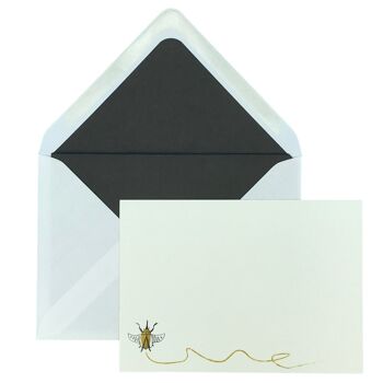 Buggy Scribble Notecard Set avec enveloppes doublées 6
