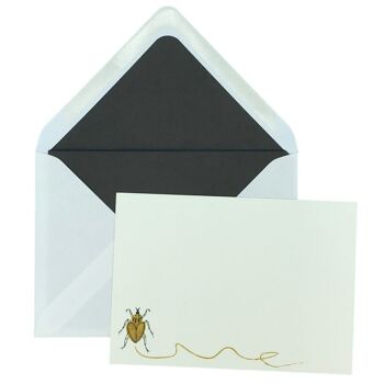 Buggy Scribble Notecard Set avec enveloppes doublées 7