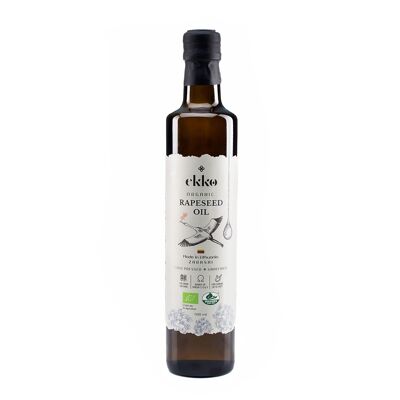 Organic cold pressed unrefined rapeseed oil 500ml