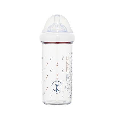 360ml French Navy Babyflasche